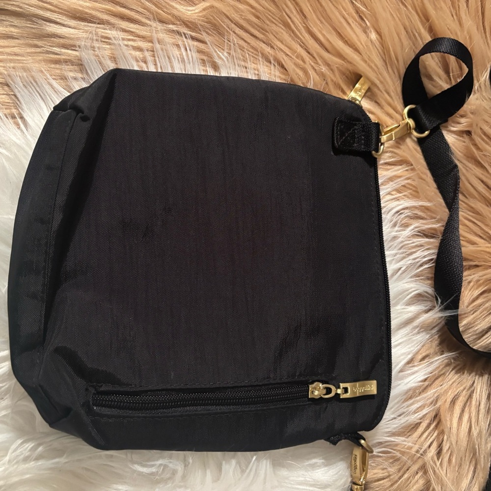 Baggallini Black Crossbody Bag with Gold Accents - Picture 7 of 9